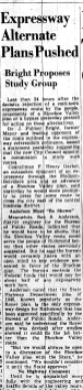 june 15 1950-expressway alternate plans pushed-News