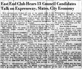 june 3 1950-council candidates debate expressway-news
